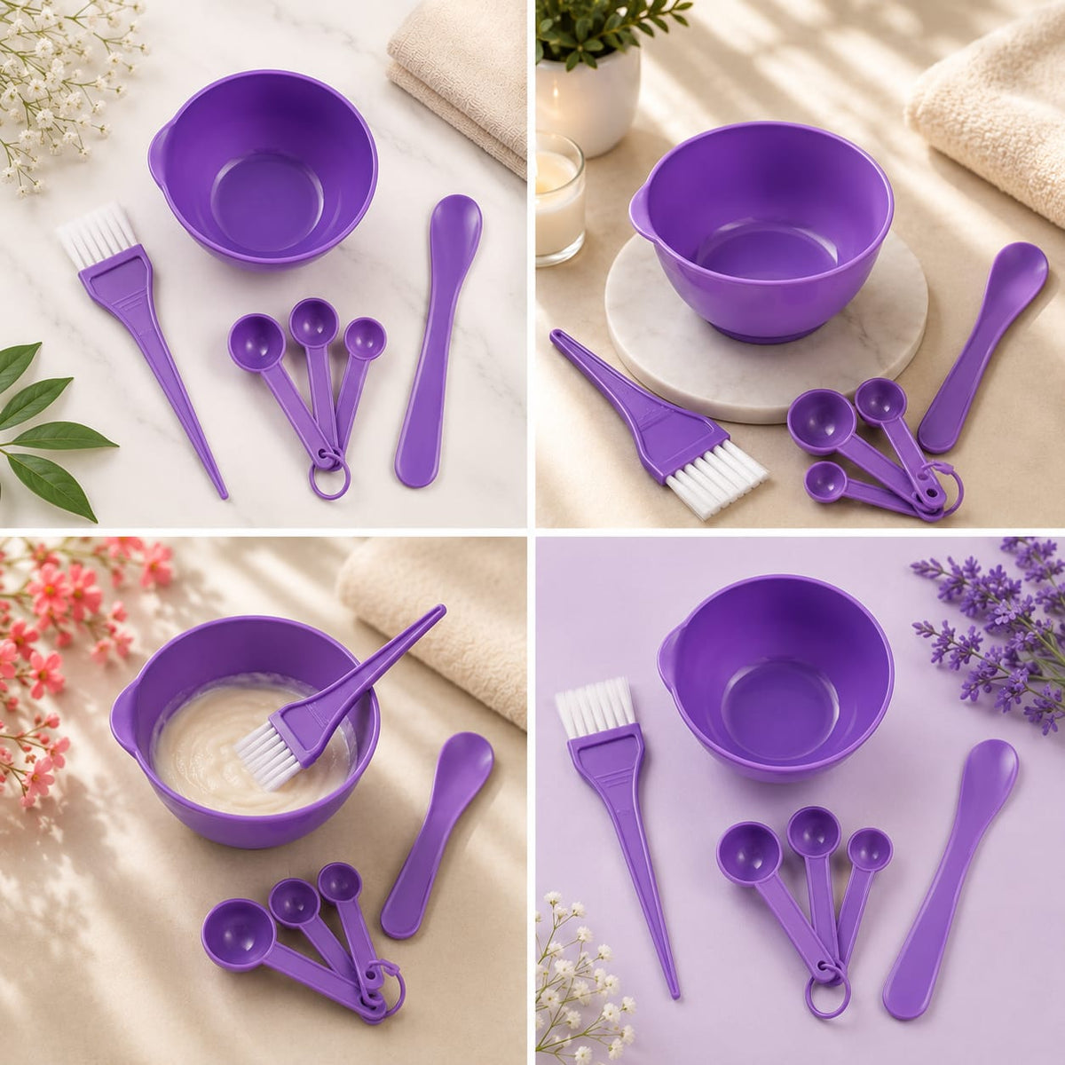 6-in-1 Facial Bleach Mixing Bowl Set