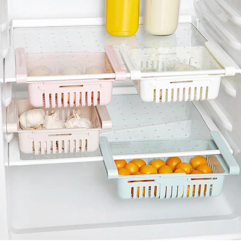 Stretchable Plastic Fridge Basket