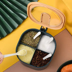 4-Grid Spice Storage Box – Kitchen Organizer