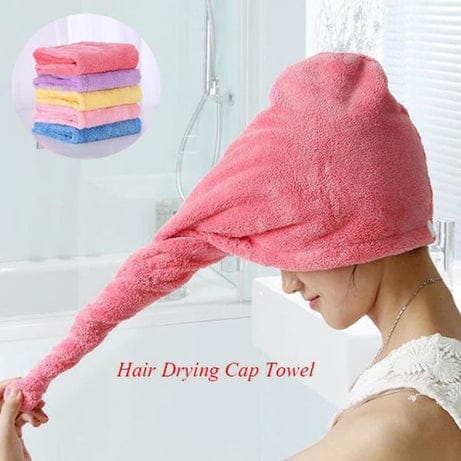Hair Drying Towel Cap for Girls