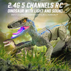 RC Walking Dinosaur Toy with Lights & Sounds