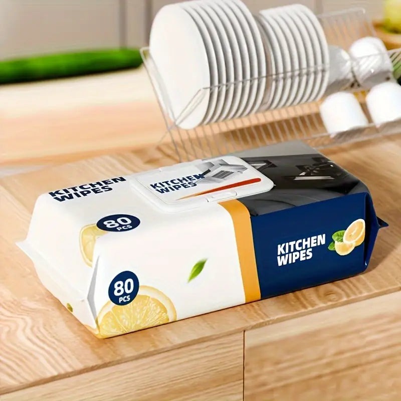 80 PCS Kitchen Cleaning Wipes