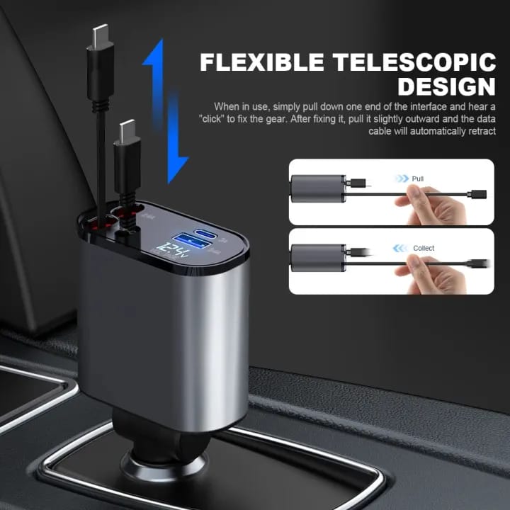 Compro Retractable Car Charger