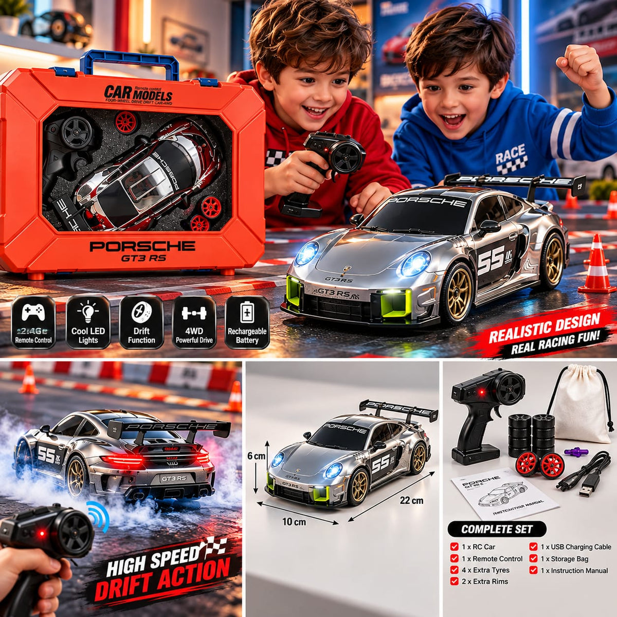 Porsche GT3 RS RC Drift Car