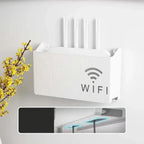 Wall-Mounted WiFi Router & Cable Organizer Shelf