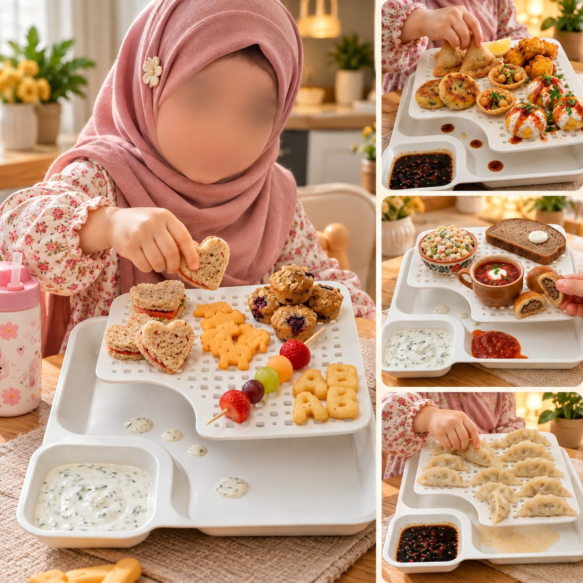 2-in-1 Snack & Dip Plate
