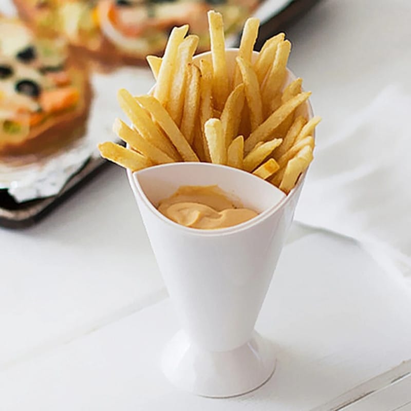 French Fry Cone &amp; Sauce Dip Holder