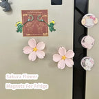 Flower-Shaped Magnetic Fridge Clips