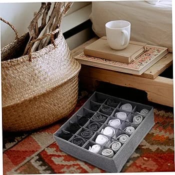 24-Cell Socks &amp; Underwear Storage Organizer