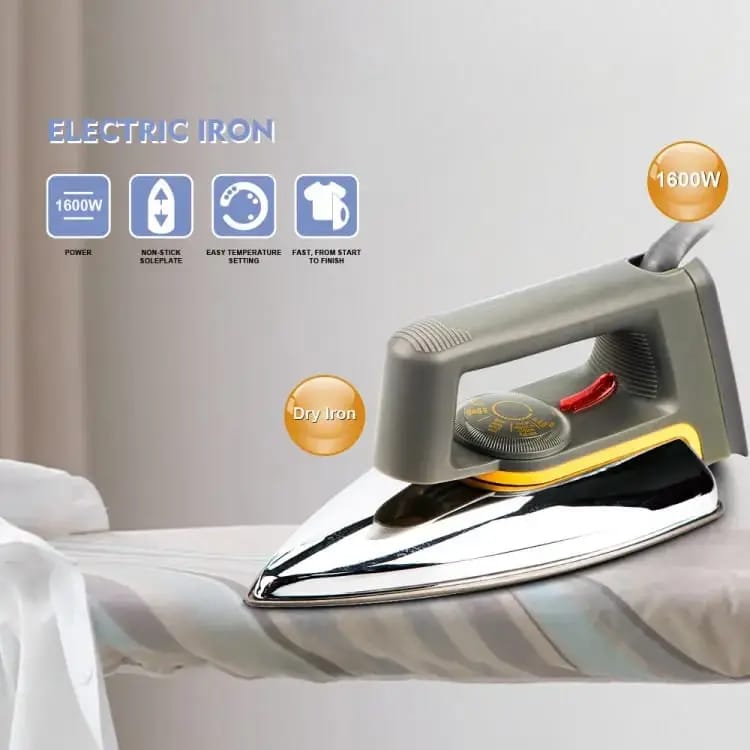 Electric Iron  (Non-Stick Soleplate)