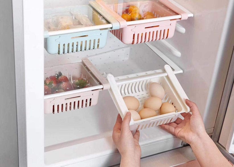 Stretchable Plastic Fridge Basket