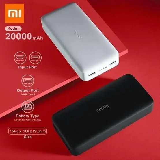 Redmi 20000mAh Power Bank 18W Fast Charging