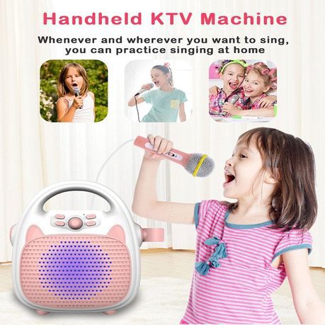 Kids Karaoke Speaker with Wired Microphone