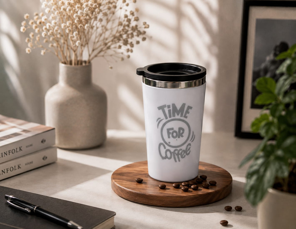 450ml Stainless Steel Coffee Mug with Lid