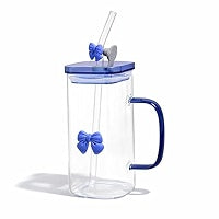 Bow Design Glass Cup