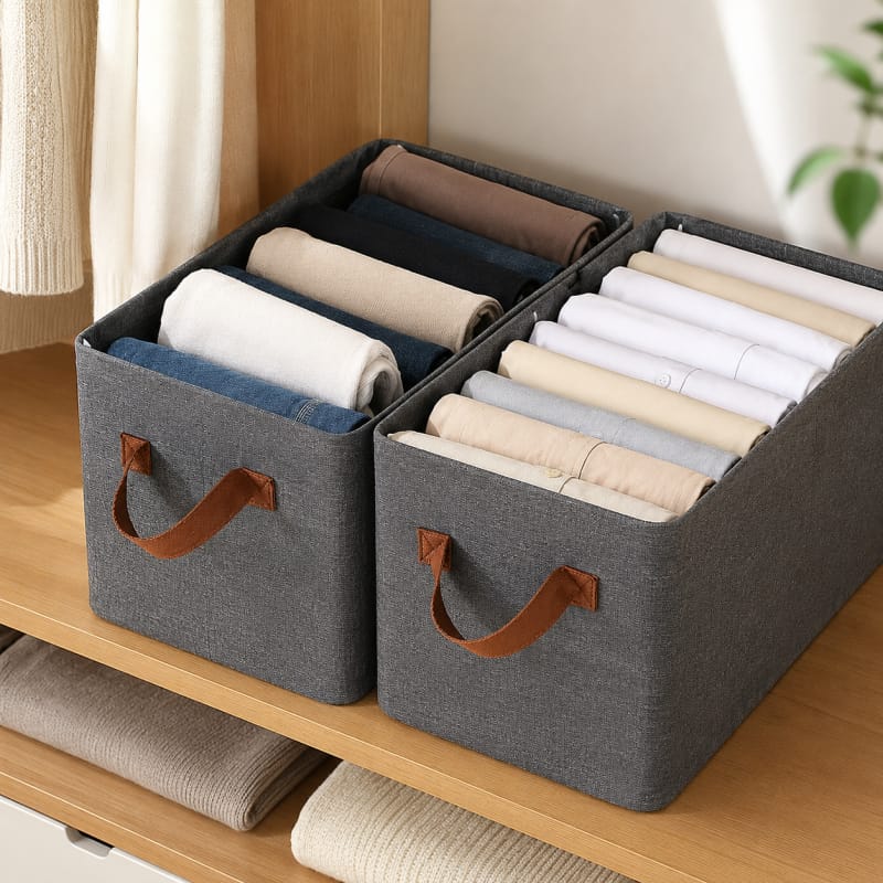 Foldable Jeans Organizer with Rod