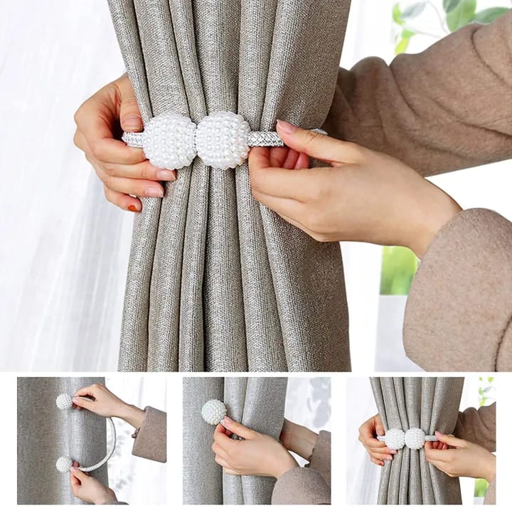 Pearl Magnetic Curtain Clip