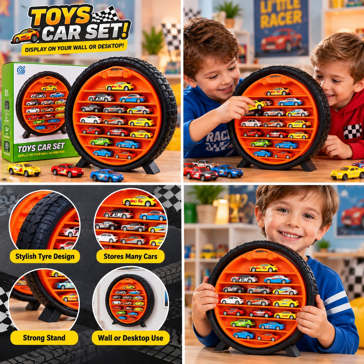 Springs 13-Piece LED Toy Cars Set