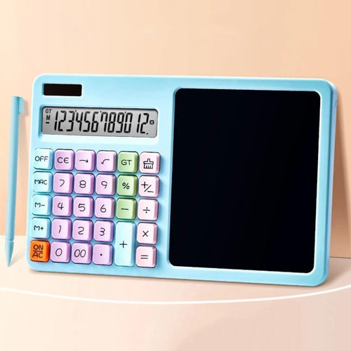 12-Digit Calculator with LCD Writing Tablet