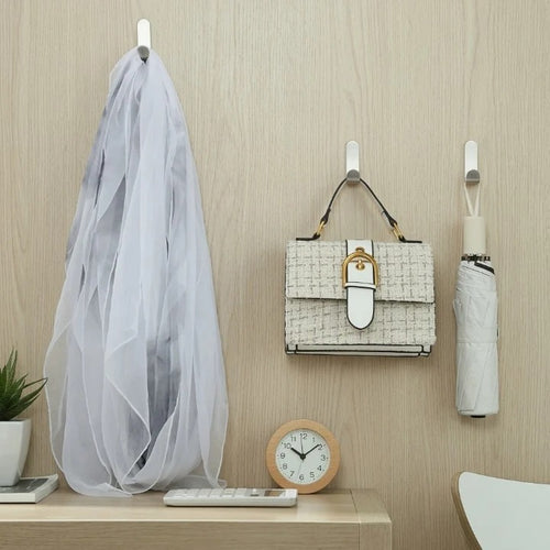3-Piece Metal Self-Adhesive Wall Hook Set