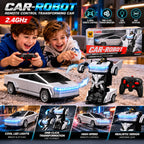 2-in-1 RC Transforming Car Robot
