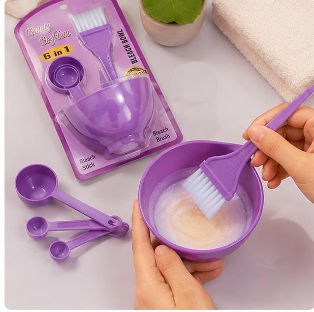 6-in-1 Facial Bleach Mixing Bowl Set