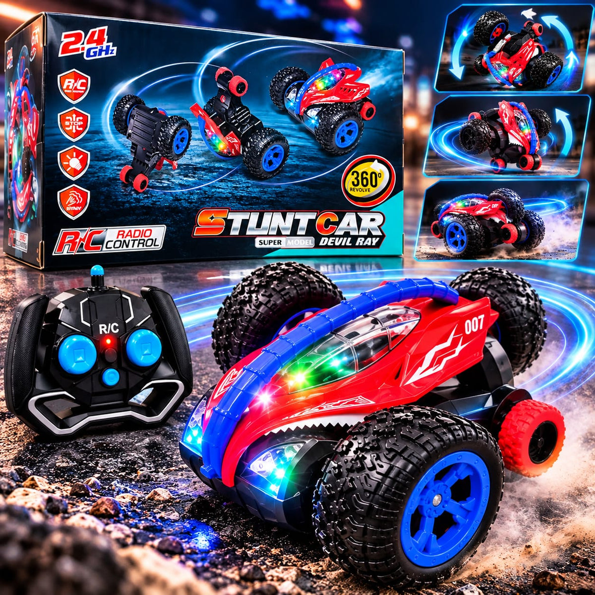 Devil Ray 360° RC Stunt Car