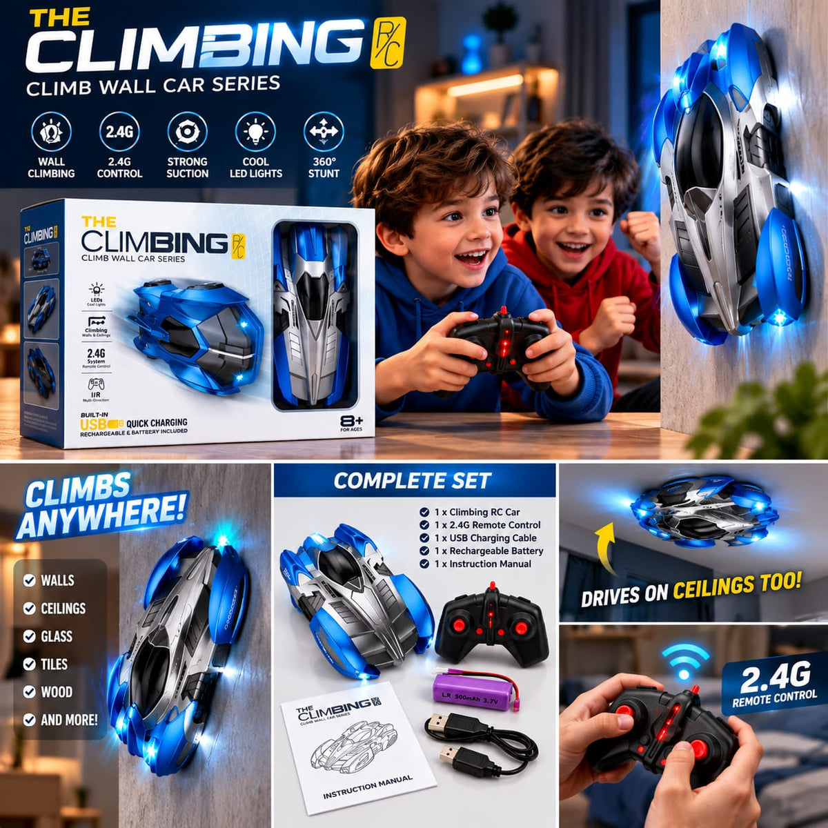 Wall Climbing RC Car