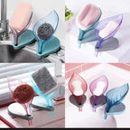 Leaf-Shaped Self-Draining Soap Dish