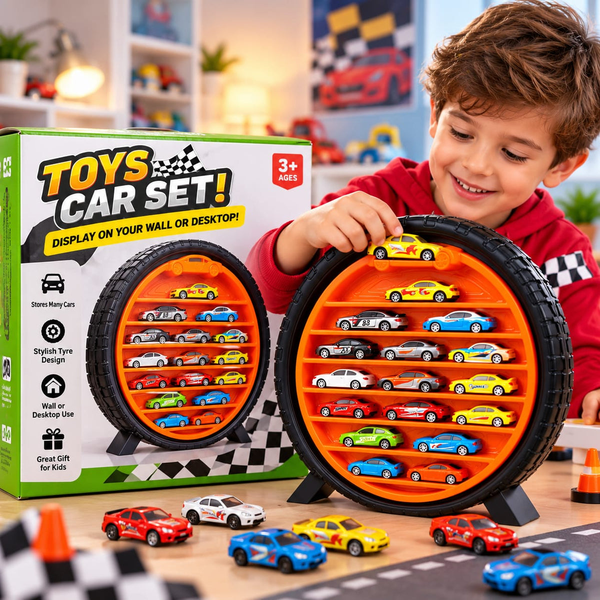 Springs 13-Piece LED Toy Cars Set