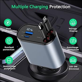 Compro Retractable Car Charger