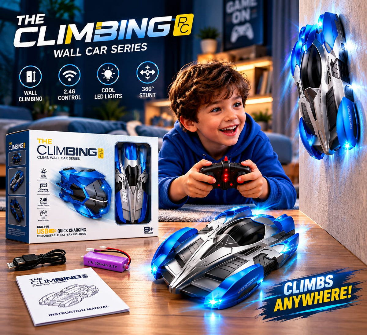 Wall Climbing RC Car