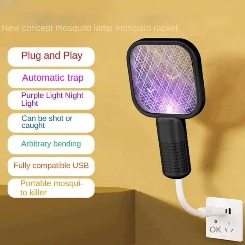 USB Rechargeable Electric Mosquito Racket