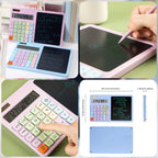 12-Digit Calculator with LCD Writing Tablet