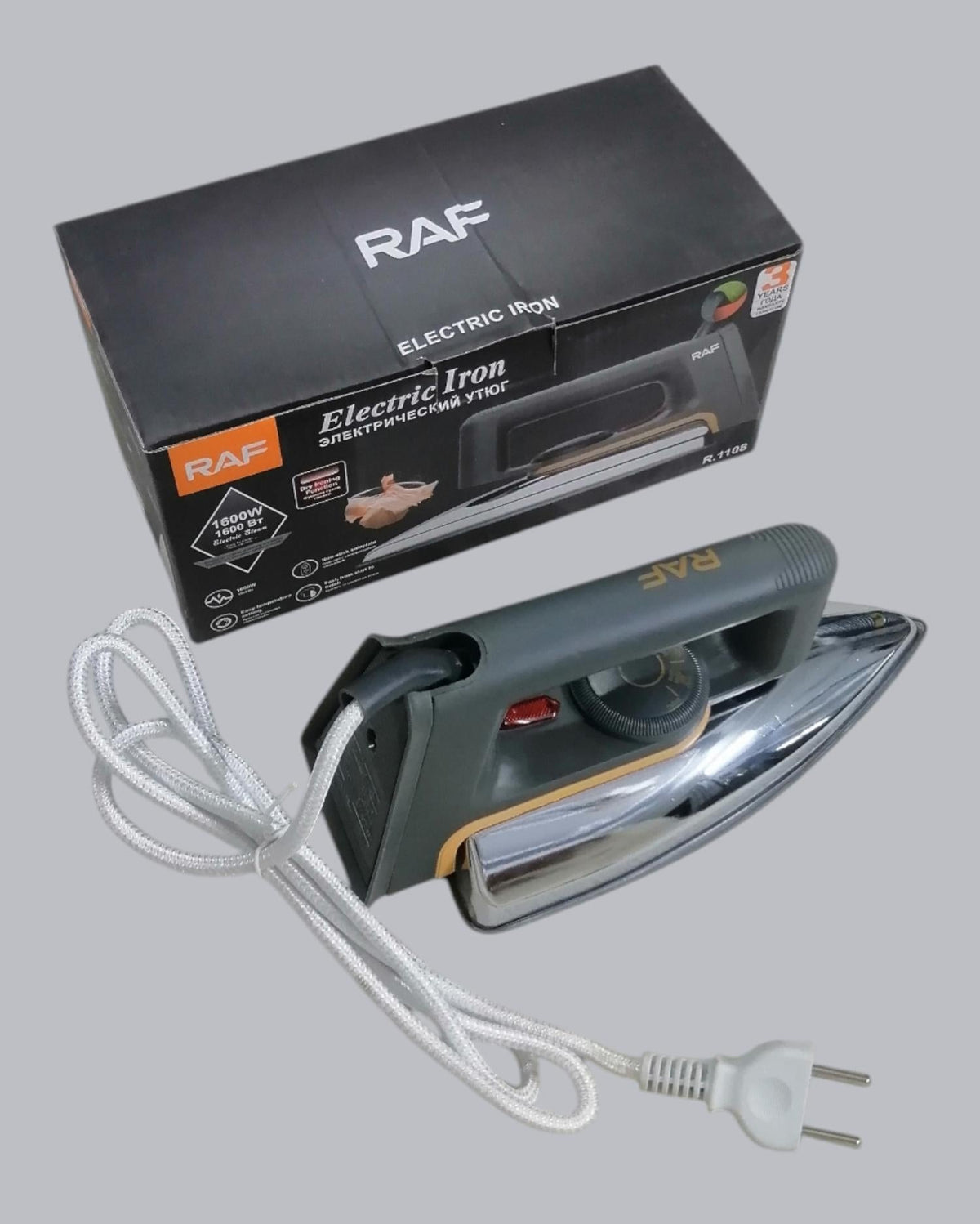 Electric Iron  (Non-Stick Soleplate)