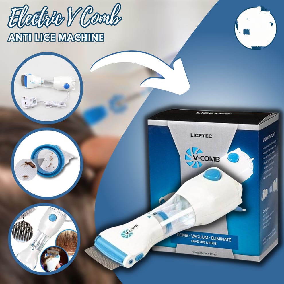 V-Comb Head Lice Removal Machine – 4 Filters