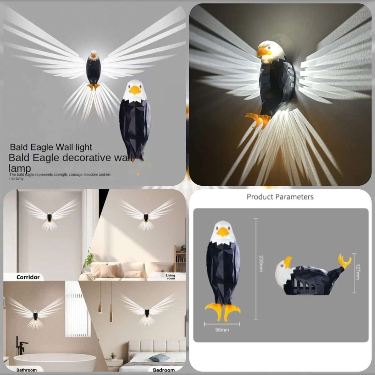 Eagle Wing Shadow Lamp – Decorative Ambient Light