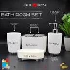 4-Piece Elegant Bathroom Accessories Set
