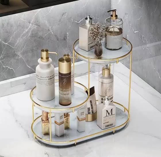 Luxury 3-Layer Cosmetic Organizer for Makeup Storage