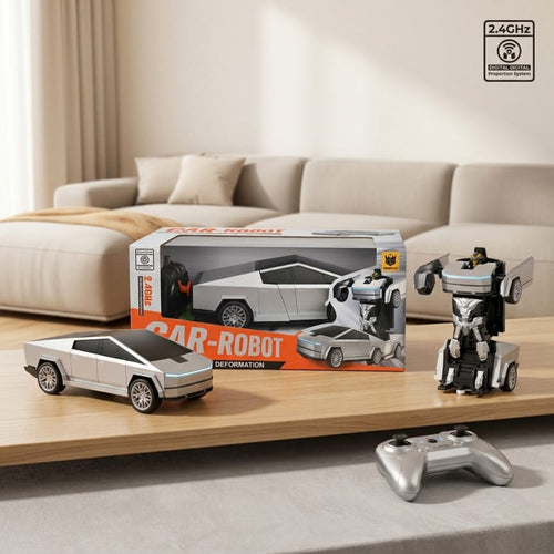2-in-1 RC Transforming Car Robot