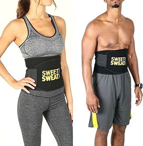 Adjustable Waist Sweat Trimmer Belt – Black