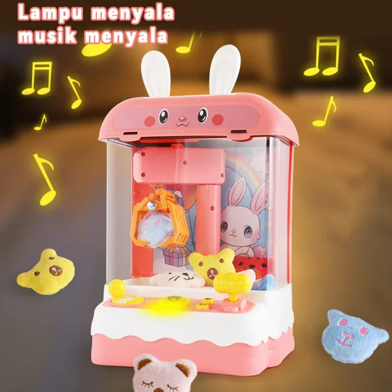 Mini Rabbit Claw Machine Toy with Lights