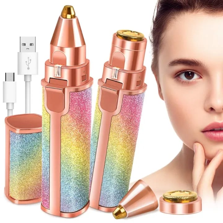 2-in-1 Eyebrow &amp; Upper-Lip Hair Removal Machine
