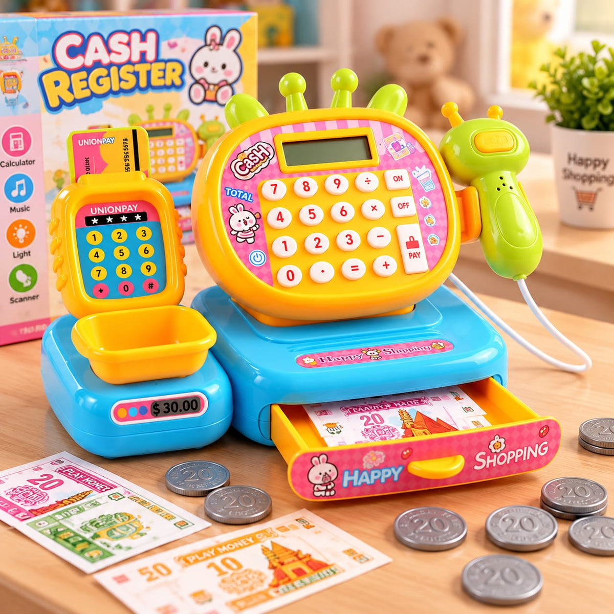 Kids Cash Register Toy Set