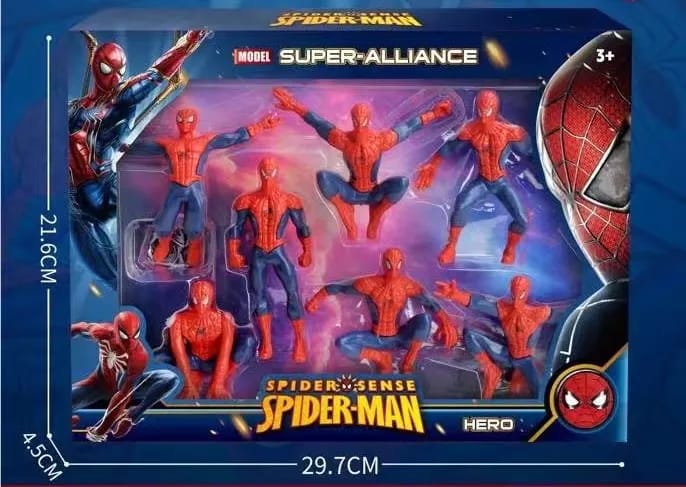 7-Piece Superhero Action Figure Set