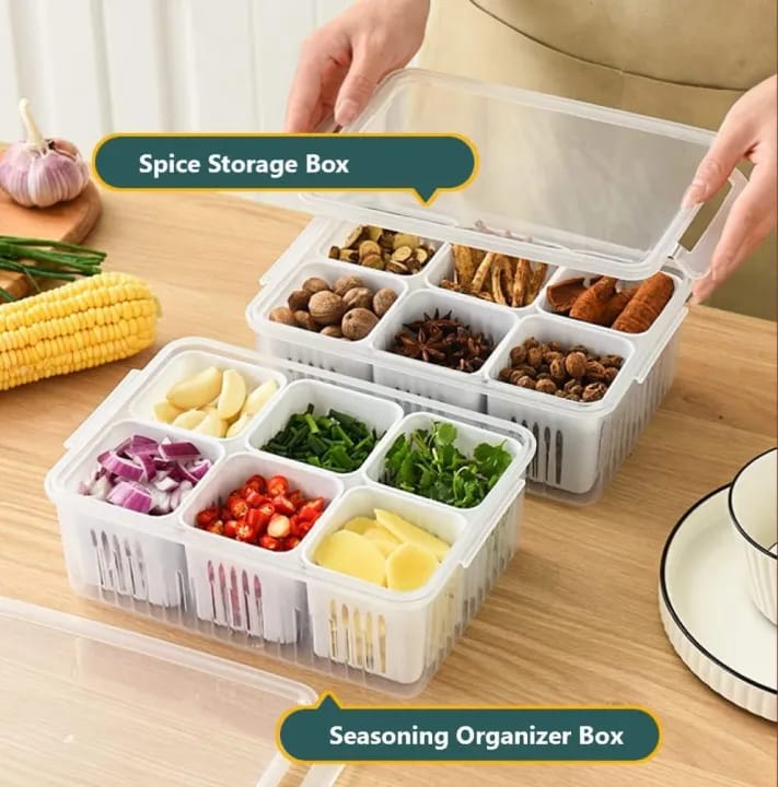 6-in-1 Vegetable & Fruit Storage Box