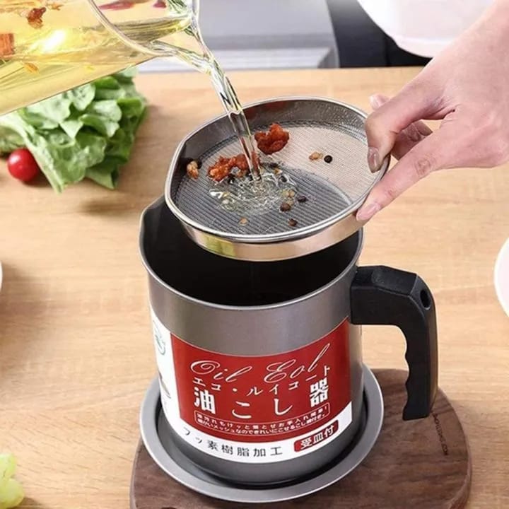 Stainless Steel Oil Pot 1.4L