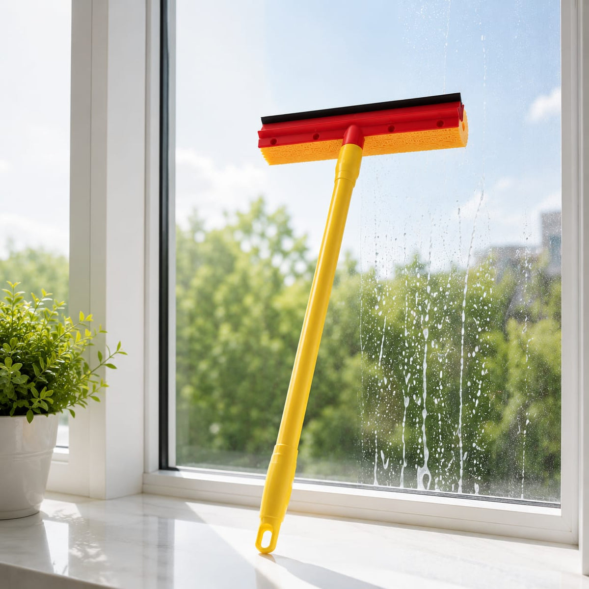 2-in-1 Window &amp; Glass Squeegee Wiper