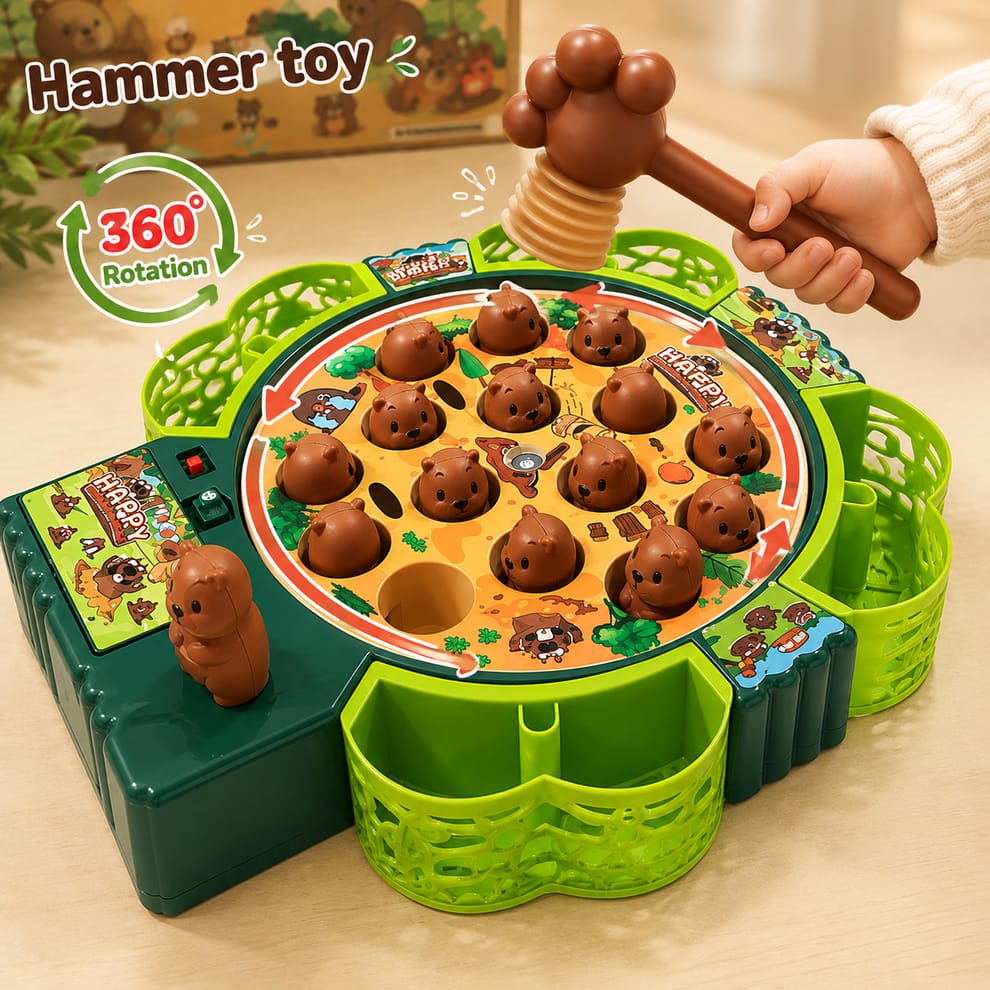 Kids Whack-a-Mole Game with Lights & Music