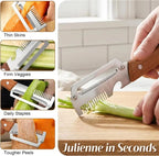 3-in-1 Vegetable Peeler & Slicer